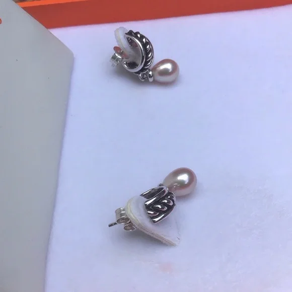 ❤️Day NEW Mandarin Cultured Pink Pearl Necklace & Earrings Set - Picture 10 of 12